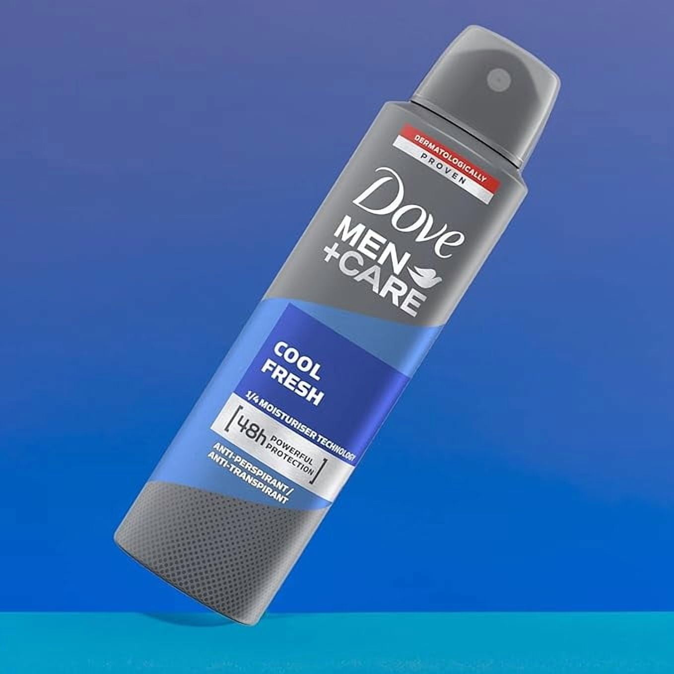 Dove Men + Care Dry Spray Antiperspirant, Cool Fresh 3.80 oz (Pack of 8)