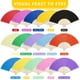 thumbnail image 3 of Ventiladores de mano plegables de papel DomeStar, 15 unidades, multicolor, 3 of 9