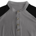 thumbnail image 4 of Yievot Men's Muscle Slim Henley Shirts Short Sleeve Crewneck Longline T-Shirt Gym Athletic Workout Shirt Tees with Button, 4 of 6