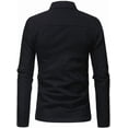thumbnail image 2 of CHARTOU - chamarra de mezclilla para hombre, ajuste regular, con botones, manga larga, estilo vaquero, para hombre, 2 of 2