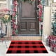 thumbnail image 4 of Alfombra de exterior 1 unidad felpudo a cuadros felpudo de entrada tejido a mano en poliéster para porche patio y entradas de casas de campo - Duradero lavable y con diseño de, 4 of 8
