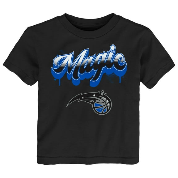 Youth  Black Orlando Magic Bubbly Script T-Shirt