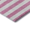 thumbnail image 4 of Addison Rugs Mayfield Washable Transitional Stripes Pink Rectangle Rug, 9' x 12', 4 of 5