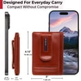 thumbnail image 5 of Alpine Swiss Mens RFID Money Clip Leather Minimalist Wallet Card Case ID Window, 5 of 8