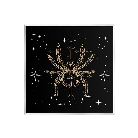 Stupell Industries Starry Halloween Spider Insect Graphic Art Unframed Art Print Wall Art, Design by Lil' Rue