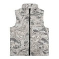 thumbnail image 4 of Garronmavis Gray Camo Hunting Kids Zip Up Vest 11-12 Stylish Boys Sleeveless Vests Wind Proof Zipper Winter Sleeveless Jacket with Pockets Comfortable Warm Winter Coat with Pocket, 4 of 7