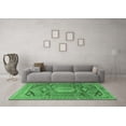 thumbnail image 3 of Ahgly Company Indoor Round Persian Emerald Green Traditional Area Rugs, 3' Round, 3 of 4