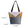 thumbnail image 3 of Kll Tote Bag For Women Oil Painting Beautiful Butterfly Print Shopping Grocery Reusable Bags For Office School Shopping Travel, 3 of 7