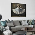 thumbnail image 3 of ARISTURING  Wall Decor Ballet Canvas Art Prints Abstract Modern Signs Pictures Artwork for Girls Women Dance Studio Room Bedroom Decor Ready To Hang (Brown - Ballet, ), 3 of 4