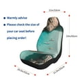 thumbnail image 5 of Pofeuu Turquoise Beach Kayaking Print Automotive Car Seat Covers Flat Cloth Full Set Seat Covers,Car Seat Covers front seats for Cars Trucks and SUVs-2 PCS, 5 of 9