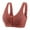 Coffee, variant on JGTDBPO Front Button Bra For Women No Underwire Extra-Elastic High Support Soft Cup Everyday Sleep Bra Push Up Front Snaps Bras Front Closure Plus Size Sports Bras For Women Girls