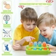 thumbnail image 5 of sixwipe  Interactive Popup Toys for Baby, Pop-Up Activity Toy with Push Buttons, Early Developmental Cause and Effect Toys for Ages 18 Months+ Boys Girls, 5 of 7