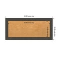 thumbnail image 2 of Amanti Art Natural Cork Board Framed Blaine Light Pewter Narrow Bulletin Board 34 in. x 16 in., 2 of 7