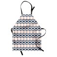 thumbnail image 1 of Abstract Apron, Continuous Triangle Arrangement Bicolored Simple Modern Illustration, Unisex Kitchen Bib with Adjustable Neck for Cooking Gardening, Adult Size, Pale Eggshell Night Blue, by Ambesonne, 1 of 4