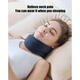 thumbnail image 5 of Neck Brace for Sleeping - Cervical Collar Relief Neck Pain and Neck Support Soft Foam Wraps Keep Vertebrae Stable for Relief of Cervical Spine Pressure for Women & Men Blue(12.6-15.8 inch), 5 of 8