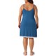 thumbnail image 3 of Chemise de noche de encaje con tirantes de espagueti para mujer Agnes Orinda, talla grande, vestido de noche V cuello 2X azul, 3 of 6