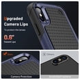 thumbnail image 3 of JTCASES for iPhone XS Max Case, Hybird PC TPU Anti-slip, Shockproof  Bumper, Military Drop Resistant, Rugged Heacy Duty Full Body Protective Shell for iPhone XS Max, Slim Fit for Girls Men, Navyblue, 3 of 9