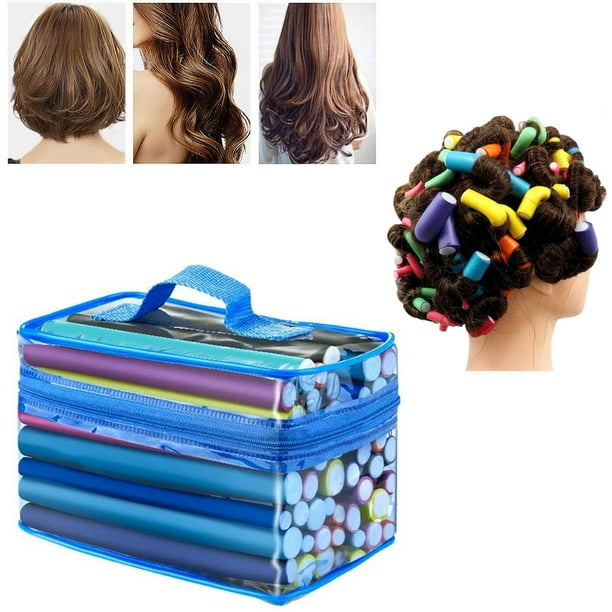 42 PCS Flexible Soft Foam Curling Rods, No Heat Hair Rollers with