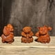 thumbnail image 4 of Ebony wood carved twelve zodiac animal home decorations, solid wood animal crafts: Rat, Ox, Tiger, Rabbit, Dragon, Snake, Horse, Sheep, Monkey, Rooster, Dog, Pig, 4 of 4