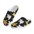 thumbnail image 2 of Wukai Lilies Flowers Print Women's Indoor Bedroom Slipper Slip On Shoes, Unisex House Shoes with Anti-Skid Sole for Men, Gift for Women Men-46/47, 2 of 7