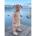 thumbnail image 6 of RUINIXCW Kids Halloween Lamb Sheep Costume Toddler Baby Girl Halloween Cosplay Outfit Sleeveless Tie Shoulder Warm Lining Tank Dress with Ears Hat, 6 of 10