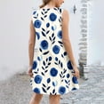 thumbnail image 4 of Ovzne Robes Grande Taille pour Femmes Rondes Robe Femme Printemps et Été Vacances Bouton Col en V Robe à Bretelles Robe Imprimée Liquidation, 4 of 6