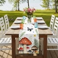 thumbnail image 4 of Table Runners 108 Inches Long Dress Scarves, Spring Mushrooms Farmhouse Coffee/Dining/Kitchen Table Runner for Living Room, Farmhouse Pastoral Botanical Watercolor 13x108 Inch, 4 of 9