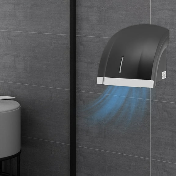 1800W High Speed Hand Dryer ABS Housing Automatic Electric Hand Dryer Hot Cold Air Hand Dryer with Pure Copper Motor Infrared Induction Noise Reduction for Commercial and Household