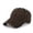 Coffee, variant on Korean Sun Protection Hat, Casual Sports Hole Baseball Cap, Classic Retro Headwear Featuring Worn-In Look and Structured Crown Design.