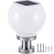 thumbnail image 1 of Led 200mm Solar Wall Pillar Lamp Outdoor Round Ball Round Light(white), 1 of 2