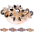 thumbnail image 2 of Women Rhinestone Hairpin, Fashion Casual Vintage Shiny Alloy Flower Shape Hair Clip Hair Accessory Barrette Jewelry for Party and Daily Wear, 2 of 8