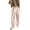 A1mm#-Beige, variant on Women's Satin Casual Pants High Waist Silky Fabric Tapered Leg Flowy Wide Leg Loungewear Bottoms