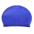 thumbnail image 4 of Gorro Natación Silicona Deportivo Adulto Impermeable Waterdrop Cover Azul Oscuro Azul Barbie Nuevos Originales, 4 of 6