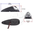 thumbnail image 2 of Mini Bullet LED Turn Signal Clear Black Motorcycle Blinker Surface Mount Light, 2 of 3