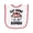 White and Red, variant on Inktastic Eat More Gumbo Funny Cajun Food Lover Baby Terry Cloth Bib