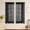 Black#2, variant on Sheer Curtain Valance with Butterfly Brooch - Light Filtering Window Treatment for Kitchen Living Room Bedroom - Polyester Decorative Short Curtains for Home Party or Everyday Decoration 1 Panel
