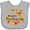 AC-Heather Grey, variant on Inktastic Happy Thanksgiving Boys or Girls Baby Bib