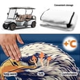 thumbnail image 5 of Yuyamidu Eagle Golf Cart Seat Covers with Pockets 250th USA Flag Golf Cart Seat Towel Covers for Club Car Seat Towel Blanket Fits Two-Person Golf Cart Seats, Universal Fit, 5 of 7