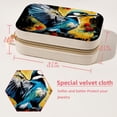 thumbnail image 5 of Woodpecker Velvet Portable Jewelry Stand with Removable Compartment - Organizer Box, Necklace Holder, Jewelry Display - Gift, 5 of 7