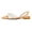Orange, variant on XYD Women Elegant Pearl Closed Pointy Toe Flats Buckled Strap Shopping Date Daily Sandal Shoes Size 7 Orange