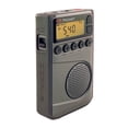 thumbnail image 1 of C. Radio meteorológica Crane CC Pocket AM FM y NOAA con reloj y temporizador de apagado, 1 of 5