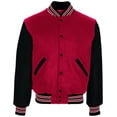 thumbnail image 3 of Holloway Sportswear L Varsity Jacket Scarlet/Black/Scarlet 224183, 3 of 4