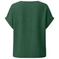 thumbnail image 7 of Sawvnm Plus Size Tops for Women's Fashion Casual Solid Button V Neck T-shirt Tops Blouse, 7 of 7