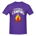thumbnail image 5 of Camping I'D Rather Be Men'S Basic Short Sleeve T-Shirt Purple 5x-Large, 5 of 5