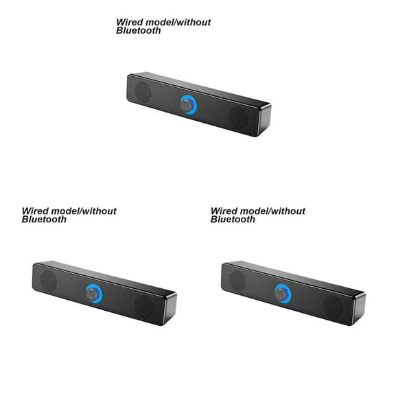 Matsuzay Altavoz inalámbrico compatible con Bluetooth, altavoz de Subwoofer con sonido de doble bocina, barra de sonido de de alto volumen para Type1 NO1