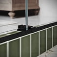 thumbnail image 6 of Seawin Verona Air Bypass Sliding Shower Door 56 - 60 in. W x 76 in. H Matte Black Hardware 5/16 inch (8 mm) Thick Clear Glass Matte Black, 6 of 17