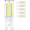 thumbnail image 1 of shiyou-G9 LED Light Bulbs, 40 watt Halogen Replacement LED Bulbs, Non-dimmable T4 LED Bulb with G9 Bi Pin Base Bulbs, Flicker Free 360° Beam Angle Energy Saving G9 Bulbs for Chandelier, 6000K (6 Pack, 1 of 4