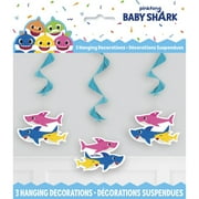 Unique Industries Baby Shark Hanging Swirls Streamers