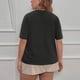 thumbnail image 3 of mfyjkho Tops Para Salir Para Mujer, Cárdigan De Manga Corta Con Cuello En V, Ligeramente Elástico, Abotonado Y De Color, Para Mujer, Talla Grande Tops Para Salir Xxxl, 3 of 6