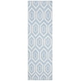 thumbnail image 2 of Safavieh Dhurries Bianca Geometric Runner Rug, Blue/Ivory, 2'6" x 6', 2 of 8